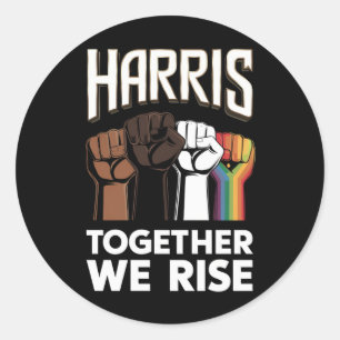 Harris 2024 Verkiezing LGBT Kamala Harris 2024 Ronde Sticker
