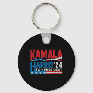 Harris 2024 voor de verkiezingen van het President Sleutelhanger