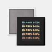Harris 2024 voor President verkiezingscampagne Magneet (Voorkant / Achterkant)