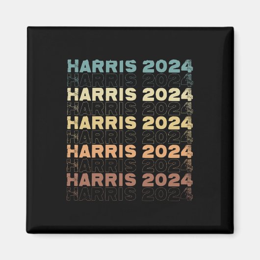 Harris 2024 voor President verkiezingscampagne Magneet (Voorkant)