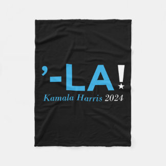 Harris 24 Comma La Kamala Walz 2024 President Kama Fleece Deken