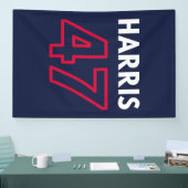 Harris 47 III - Kamala Harris Voor President Spandoek (Beurs)
