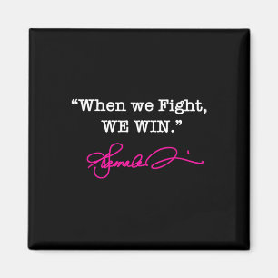 Harris - Als we vechten winnen we - Hot Pink Signa Magneet