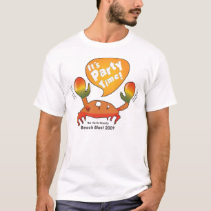 Harris Beach Blast Party Time Crab T-shirt