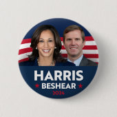 HARRIS BESHEAR 2024 RONDE BUTTON 5,7 CM (Voorkant)