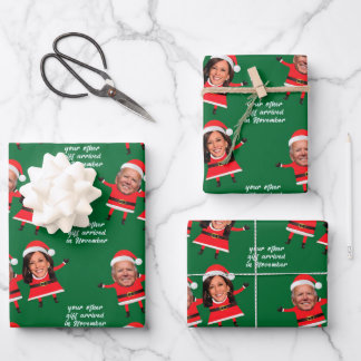 Harris Biden Funny Santa Wrapping Paper
