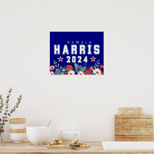 Harris Bloemenverkiezing 2024 Poster