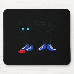 Harris Cat Dearing Blue Canvas Schoenen Tramples R Muismat