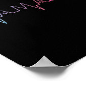 Harris Cat Lettering Positief Grappig Kattenliefhe Poster (Hoek)