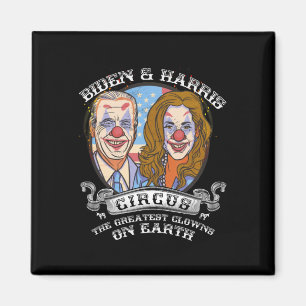 Harris Circus Grootste Clowns op Aarde Anti Biden Magneet