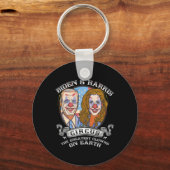 Harris Circus Grootste Clowns op Aarde Anti Biden Sleutelhanger (Voorkant)