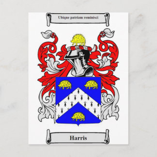 Harris Coat of Arms Briefkaart