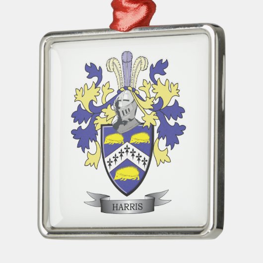 Harris Coat of Arms Metalen Ornament (Links)