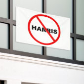 Harris Danger Waarschuwing Ga daar niet heen! Spandoek (Buitenkant Gebouw)
