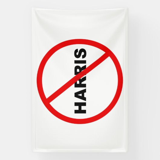Harris Danger Waarschuwing Ga daar niet heen! Spandoek (Verticaal)