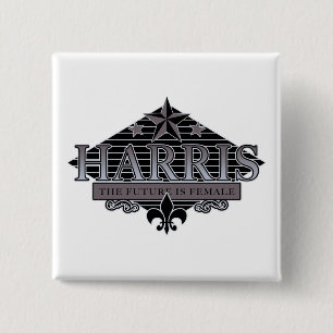 HARRIS de toekomst is vrouw Vierkante Button 5,1 Cm