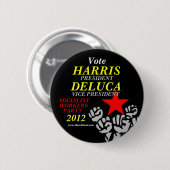Harris-DeLuca 2012 Ronde Button 5,7 Cm (Voorkant /achterkant)