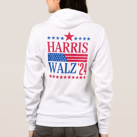  Harris en Walz 2024 Hoodie (Achterkant)