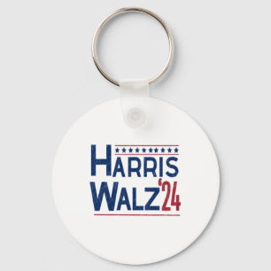 Harris en Walz 2024 Verkiezingen Sleutelhanger
