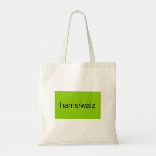 Harris en Walz Zomer 2024 Groene Woonwijk Tote Bag (Achterkant)