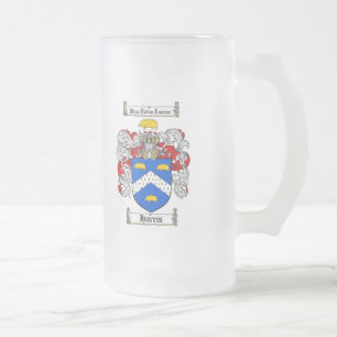 HARRIS FAMILIE CREST - HARRIS - KAT VAN WAPENS MATGLAS BIERPUL