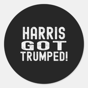 Harris Got Trumped Kamala brak het Trump 2024 Ronde Sticker