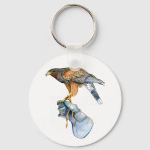 Harris Hawk 5,7 cm Basic Button Key Ring Sleutelhanger