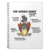 Harris Hawk Cartoon Notitieboek (Voorkant)