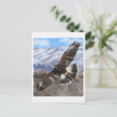 Harris Hawk- pastel Briefkaart (Staand voorkant)