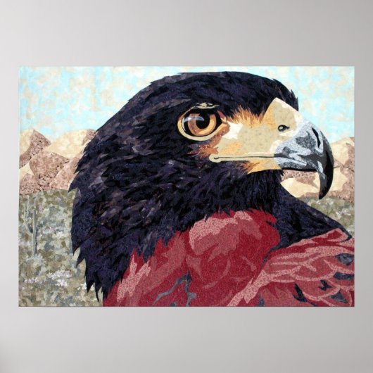 Harris Hawk-textiel Poster (Voorkant)