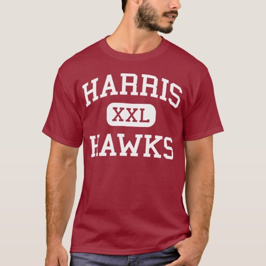 Harris - Hawks - middelbare school - San Antonio T T-shirt (Voorkant)