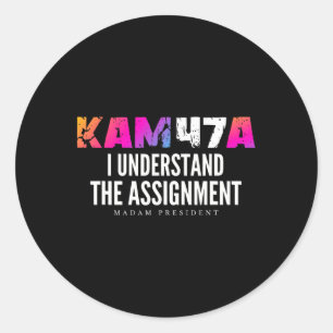 Harris Kam47a Ik begrijp de Ignment Meme Ronde Sticker