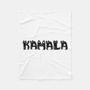 Harris Kat Lettering Positief Grappig 2024 Verkiez Fleece Deken