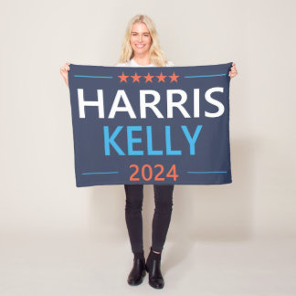Harris Kelly 2024 Kamala Harris Democraat Fleece Deken