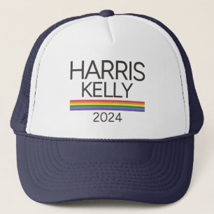 Harris Kelly 2024 LGBTQ Rainbow Pride Flag Trucker Pet