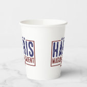Harris Madam President 2024 Papieren Bekers (Links)