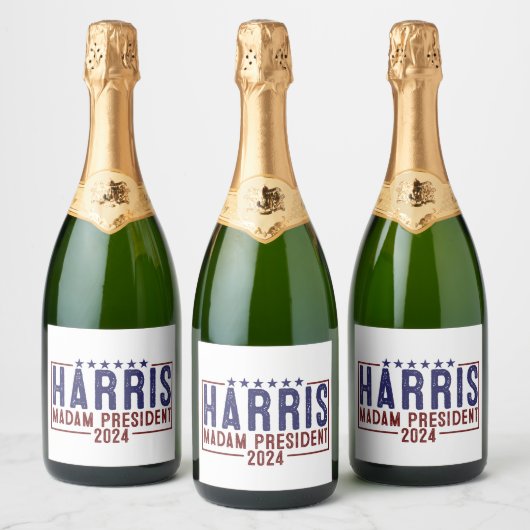 Harris Madam President 2024 Sparkling Wijnetiket (Flessen)