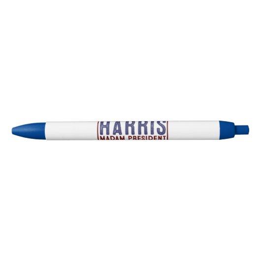 Harris Madam President 2024 Zwarte Inkt Pen (Voorkant)