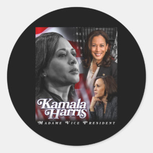 Harris Madame vice-President voor mannen en vrouwe Ronde Sticker