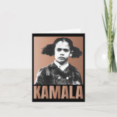 Harris Meisje Retro Zwarte Geschiedenis Zwarte Vr Kaart (Voorkant)