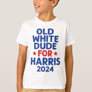 Harris Old White Dudes voor Harris Mannen Funny Po T-shirt