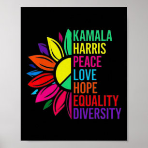 Harris Peace Love Equality Hope Diversiteit 1 Poster
