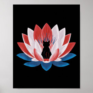 Harris President Campagne Lotus Kinderloze Kat Lad Poster