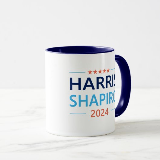 Harris Shapiro 2024 Kamala Harris Democraat Mok (Voorkant rechts)