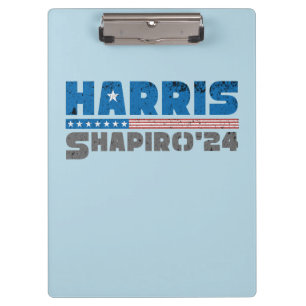 Harris Shapiro 2024 Patriottische Streep Klembord