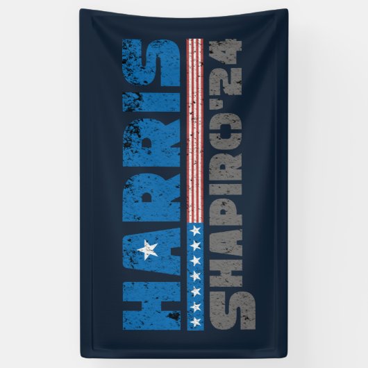 Harris Shapiro 2024 Patriottische  Streep Spandoek (Verticaal)