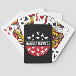 Harris-Shapiro 2024 President Kamala Pokerkaarten