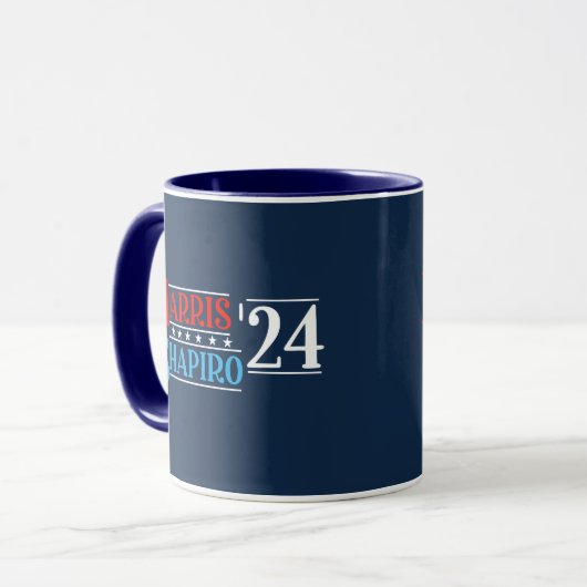 Harris Shapiro 2024 Retro Campagne Mok (Voorkant links)