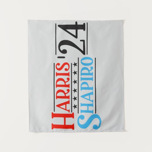 Harris Shapiro 2024 Retro Campagne Wandkleed (Voorkant)