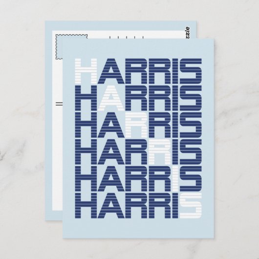 harris tekststacks briefkaart (Voorkant / Achterkant)